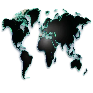 World Map Outline C PNG Image