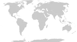 World Map Outline PNG Image