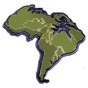 World Map Outline With Continents Png Bof PNG Image