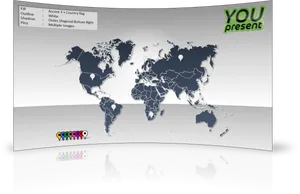 World Map Presentation Template PNG