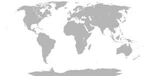 World Map Silhouette PNG