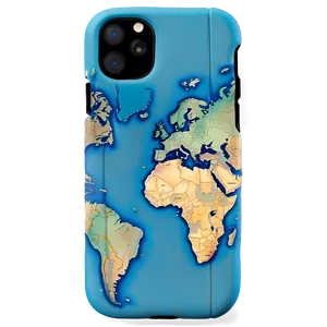 World Map Travel Phone Case Png Fpq80 PNG Image