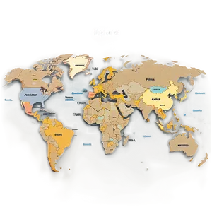 World Map With Capitals Marked Png Wsx77 PNG Image