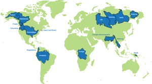 World River Basins Map PNG Image