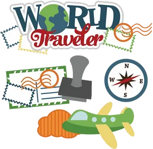 World Traveler Adventure Concept PNG Image