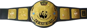 World Wildlife Federation Championship Belt PNG Image