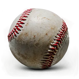 Worn-out Baseball Graphic Png 06282024 PNG Image