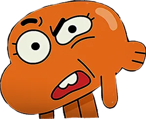 Worried Cartoon Character PNG Image