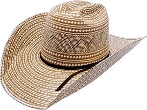 Woven Straw Cowboy Hat PNG Image