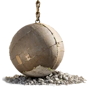 Wrecking Ball With Debris Png Qyx50 PNG Image