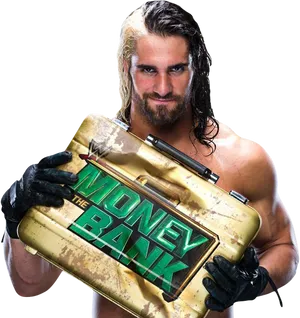 Wrestler_with_ Money_in_the_ Bank_ Briefcase PNG Image