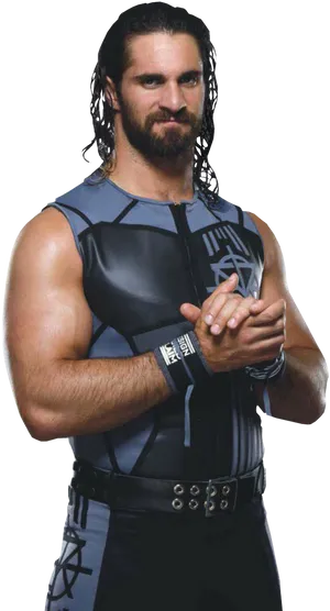 Wrestlerin Combat Gear PNG Image