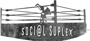 Wrestling Social Suplex Logo PNG Image