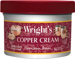 Wrights Copper Cream Container PNG Image