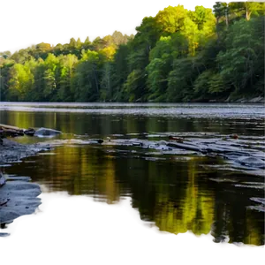 Wv Serene River Scene Png Pyb25 PNG Image