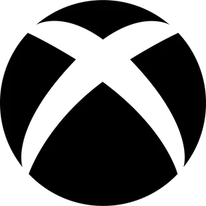 Xbox Logo Blackand White PNG Image