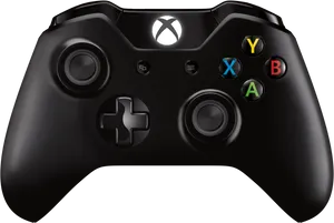 Xbox One Controller Black PNG Image