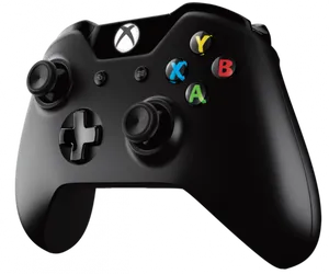 Xbox One Controller Black PNG Image