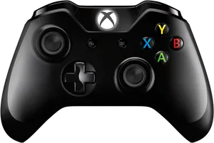 Xbox One Controller Black PNG Image