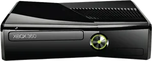 Xbox360 Console Black PNG Image