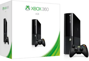 Xbox3604 G B Consolewith Controllers PNG Image