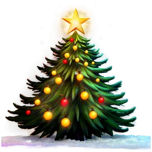 Xmas Tree Sunset Backdrop Png 24 PNG Image