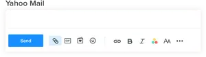 Yahoo Mail Compose Toolbar PNG Image