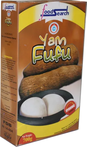 Yam Fufu Flour Packaging PNG Image