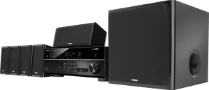 Yamaha Home Theater System Setup PNG Image