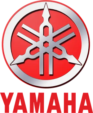 Yamaha Logo Redand White PNG Image