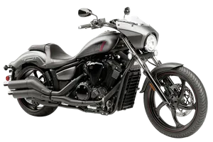 Yamaha Stryker Cruiser Motorcycle PNG Image