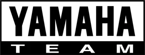 Yamaha Team Logo Blackand White PNG Image