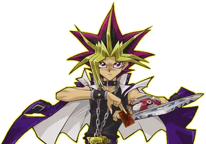 Yami Yugi Anime Character PNG Image