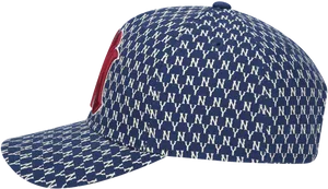 Yankees Patterned Baseball Cap PNG Image