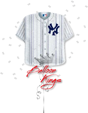 Yankees Uniform Balloon Art PNG Image