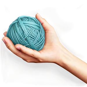 Yarn Ball In Hand Png Uoo PNG Image