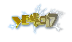 Year2017 Electric Effect PNG Image