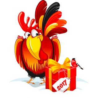 Yearofthe Rooster2017 Celebration PNG Image