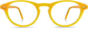 Yellow Acetate Eyeglasses Ralph Lauren PNG Image