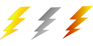 Yellow_and_ Orange_ Lightning_ Bolts PNG Image