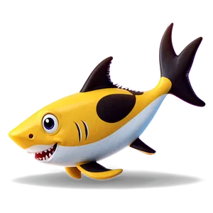 Yellow Baby Shark Cute Expression Png Wws PNG Image