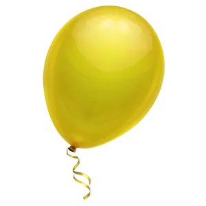 Yellow Balloon A PNG Image