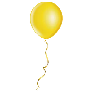 Yellow Balloon D PNG Image