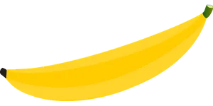 Yellow Banana Vector Art PNG Image