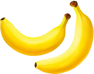 Yellow Bananas Transparent Background PNG Image