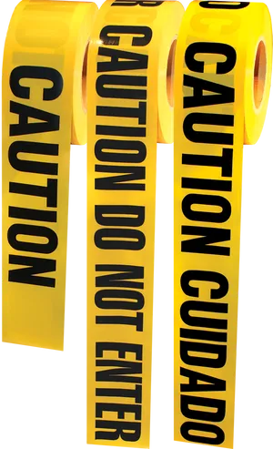 Yellow Black Caution Do Not Enter Tape PNG Image