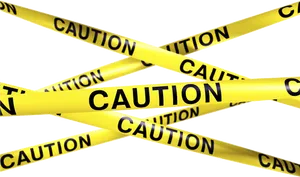 Yellow Black Caution Tape Background PNG Image