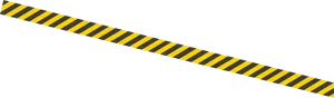 Yellow Black Striped Barrier Tape PNG Image