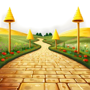 Yellow Brick Road Clipart Png Fry PNG Image