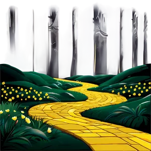 Yellow Brick Road Illustration Png 12 PNG Image